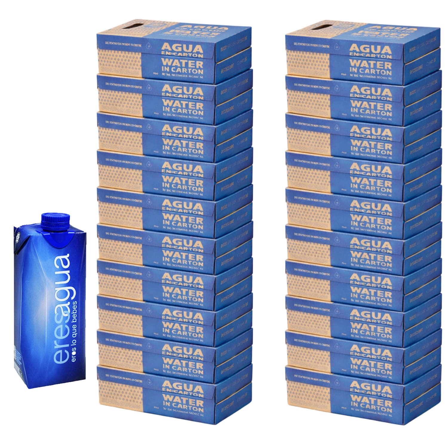 Pack de 20 cajas de agua osmotizada Eresagua (360 botellas de 0,5 L)